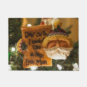 Dear Santa I Could Use A Hug Doormat