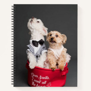 DEAR SANTA, I WANT ALL THE BONES  NOTEBOOK