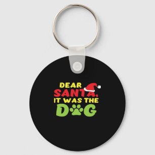 Dear Santa it was the dog paw Classic T-Shirt Key Ring