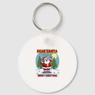 Dear santa its actually a funny storychristmas dog key ring
