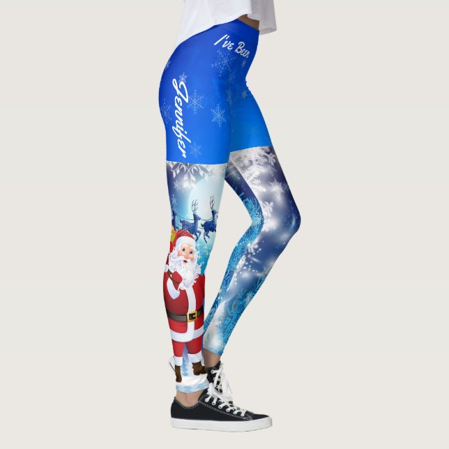 Dear Santa I've Been A Good Girl Women's Leggings (Right)