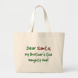 Dear Santa Large Tote Bag