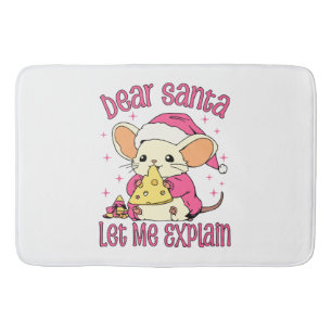 Dear Santa, Let Me Explain Bath Mat