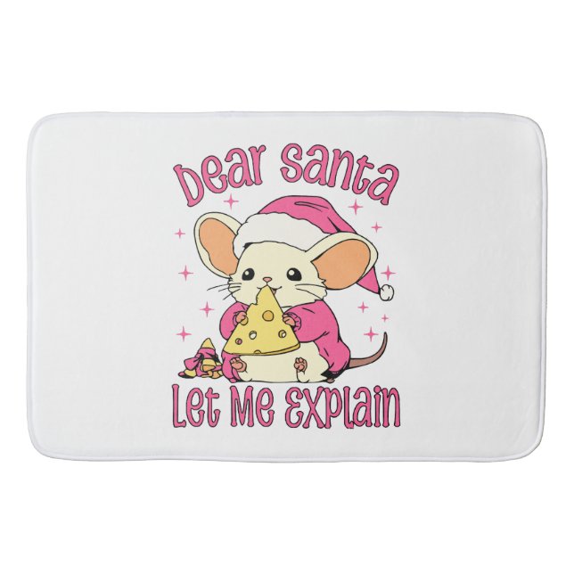 Dear Santa, Let Me Explain Bath Mat (Front)