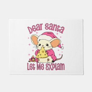 Dear Santa, Let Me Explain Doormat