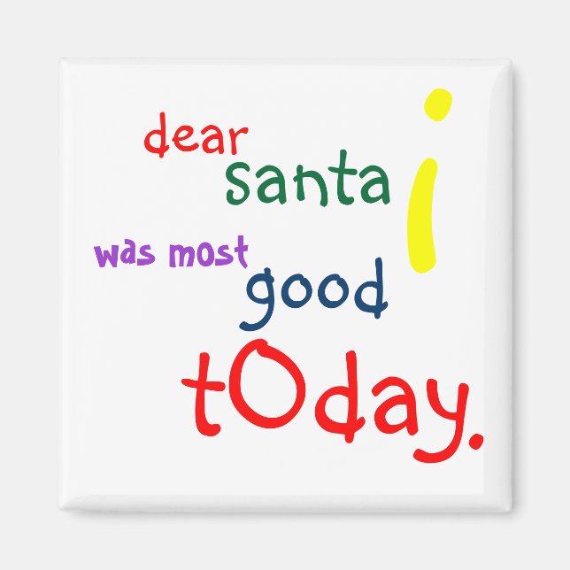Dear Santa Magnet (Front)
