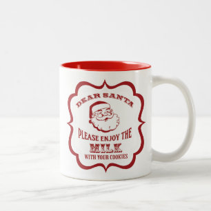 Dear Santa milk mug