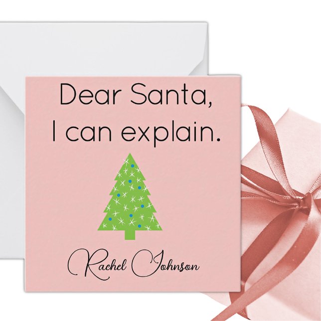 Dear Santa Mini Christmas Gift Enclosure Card (Creator Uploaded)