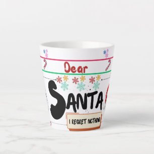 Dear Santa Mug: Sip & Share the Magic of Christmas Latte Mug
