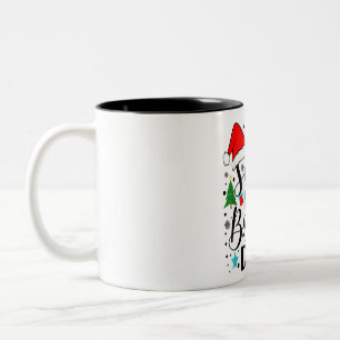 Dear Santa My Brother Did It - Funny Big and Littl Two-Tone Coffee Mug