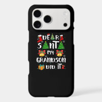 Dear Santa My Grandson Did It Christmas