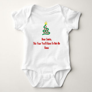 Dear Santa - Nana Baby Bodysuit
