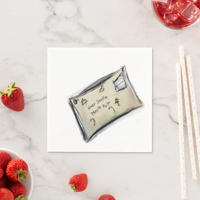 Dear Santa Napkin (Insitu)