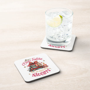 Dear Santa, Only My Books Were Naughty  Coaster