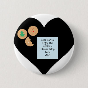 Dear Santa - Please Bring Toys 6 Cm Round Badge