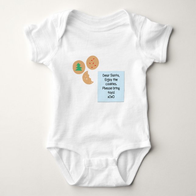 Dear Santa - Please Bring Toys Baby Bodysuit (Front)