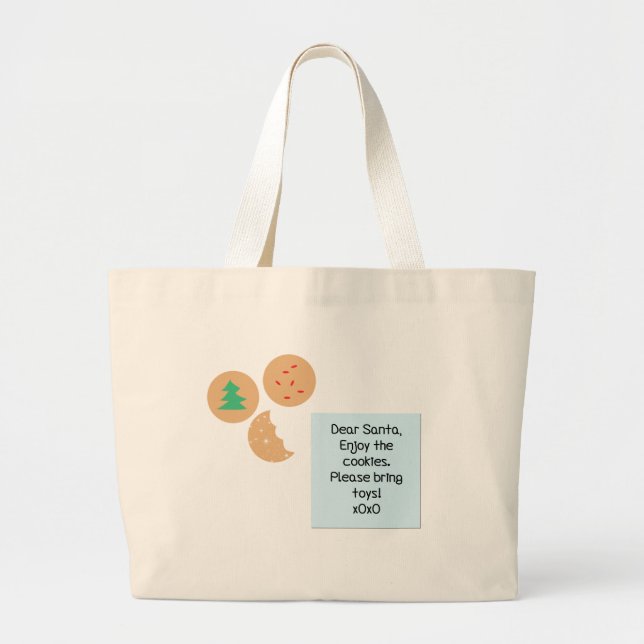 Dear Santa - Please Bring Toys Large Tote Bag (Front)