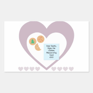 Dear Santa - Please Bring Toys Rectangular Sticker