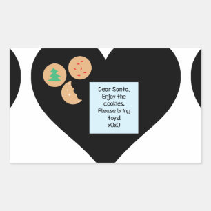 Dear Santa - Please Bring Toys Rectangular Sticker