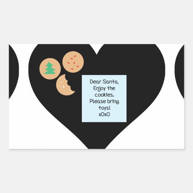 Dear Santa - Please Bring Toys Rectangular Sticker (Front)