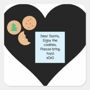 Dear Santa - Please Bring Toys Square Sticker