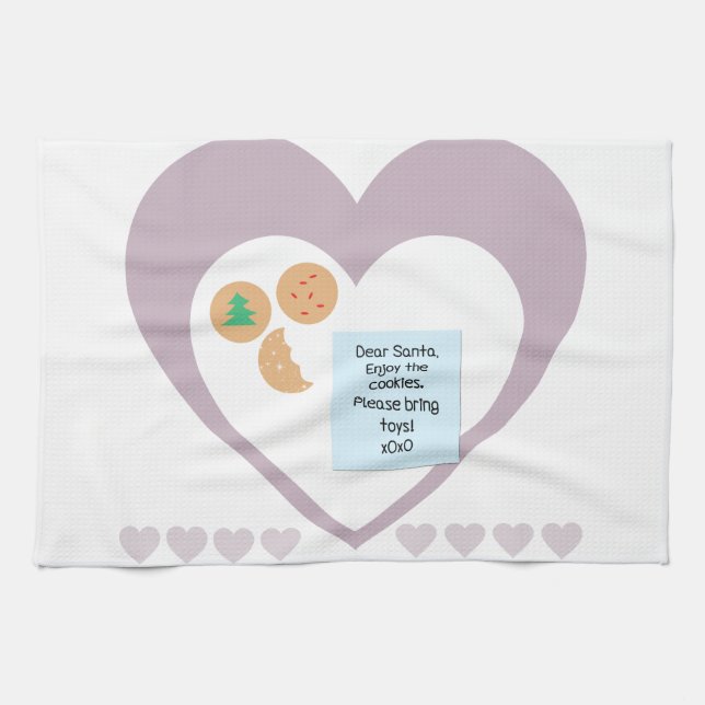 Dear Santa - Please Bring Toys Tea Towel (Horizontal)