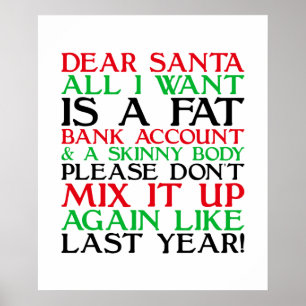 Dear Santa Poster