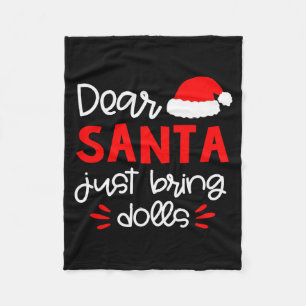 Dear Santa Shirt Funny Matching Family Christmas P Fleece Blanket