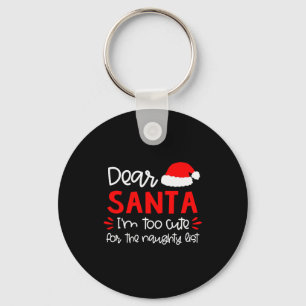 Dear Santa Shirt Funny Matching Family Christmas P Key Ring