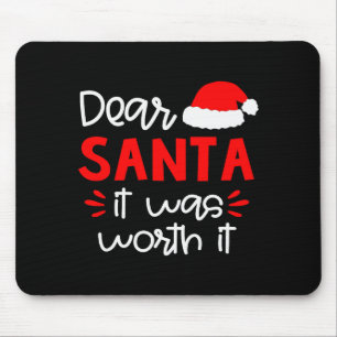 Dear Santa Shirt Funny Matching Family Christmas P Mouse Pad