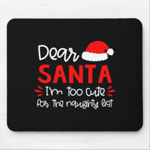 Dear Santa Shirt Funny Matching Family Christmas P Mouse Pad