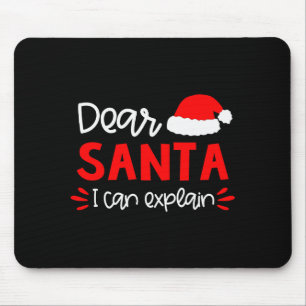 Dear Santa Shirt Funny Matching Family Christmas P Mouse Pad