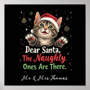 Dear Santa, They Are the Naughty Ones Funny Poster