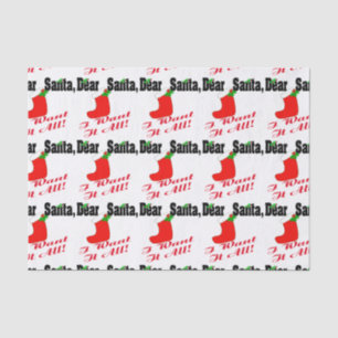 Dear Santa Tissue Paper
