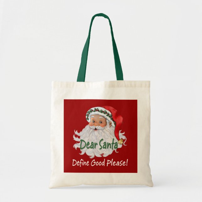 Dear Santa Tote Bag (Front)