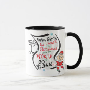 Dear Santa Vegan Wish Mug