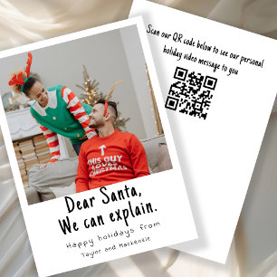 Dear Santa We Can Explain Christmas Photo Holiday Card