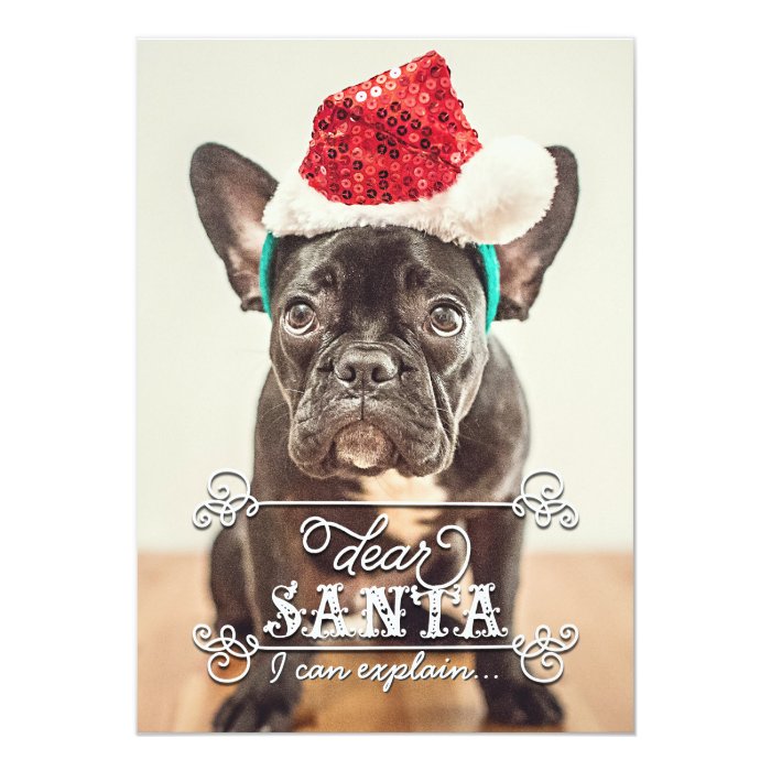 Dear Santa We Can Explain Holidays Photo Cards 13 Cm X 18 Cm Invitation Card Zazzle Dear Santa We Can Explain Card Template