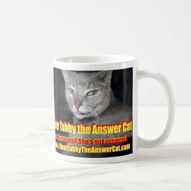 Dear Tabby Coffee Mug (Right)
