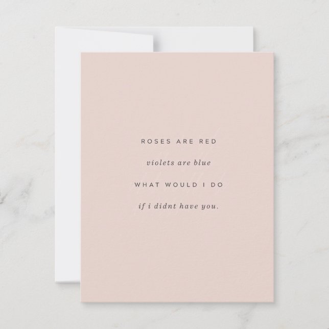 Dear Valentine Card (Front)