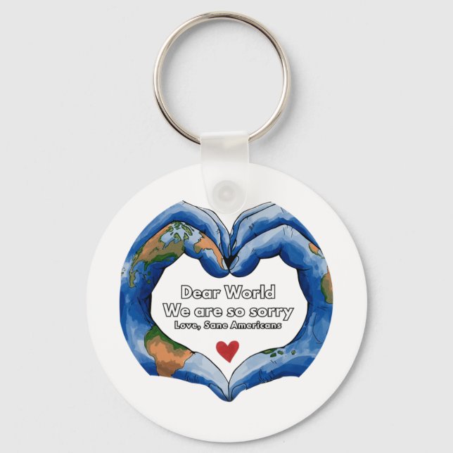 Dear World  Key Ring (Front)