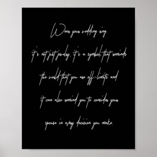 dear your wedding ring poster