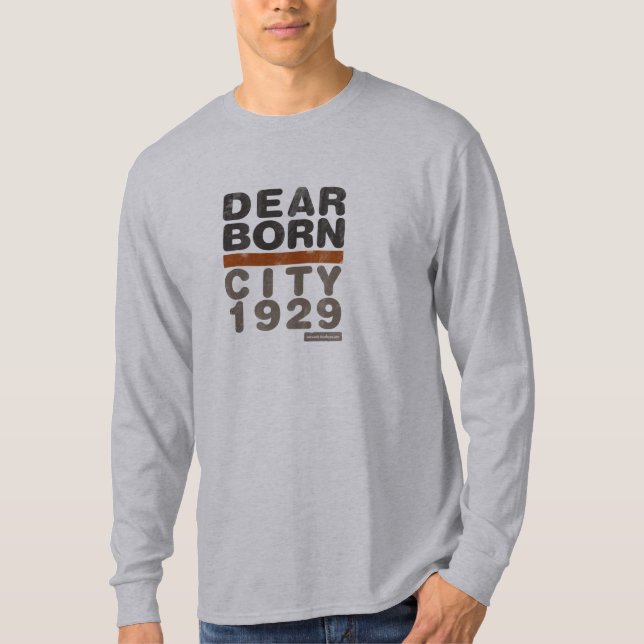 Dearborn City Wear Men's LS Tee (Front)
