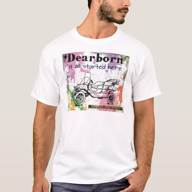 Dearborn - It All Started Here - apparel T-Shirt (Front)