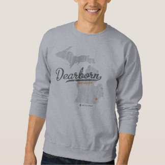 Dearborn Michigan Map Retro Sweatshirt