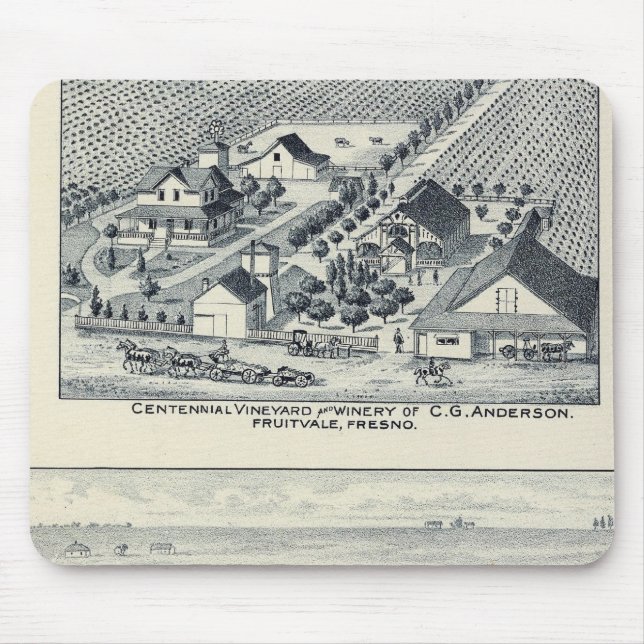 Deardorff and Centennial Vineyards, California Mouse Pad (Front)