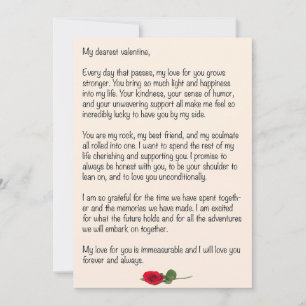 Dearest Valentine Holiday Card