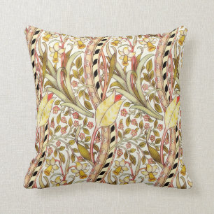 Dearle Daffodil Vintage Floral Pattern Cushion