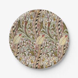 Dearle Daffodil Vintage Floral Pattern Paper Plate
