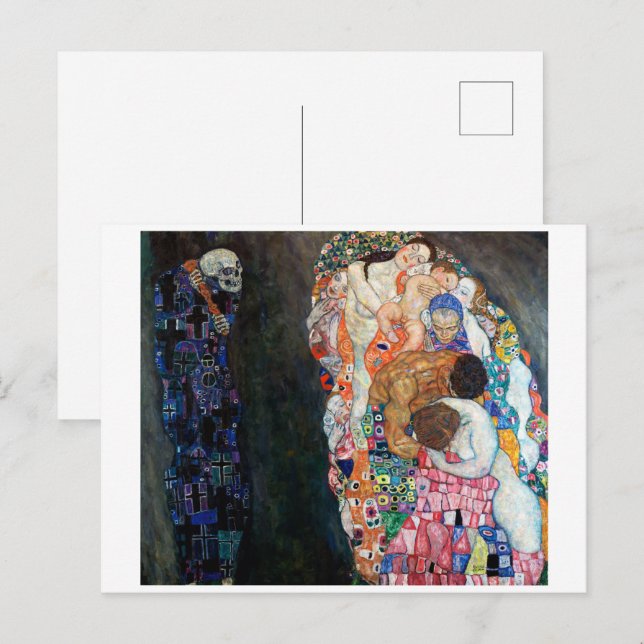 Death and Life | Gustav Klimt | Postcard (Front/Back)